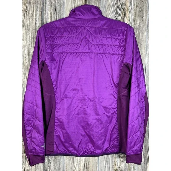 Icebreaker Puffer Jacket Womens M Purple Merino Wool Helix MerinoLoft Insulated - Picture 9 of 16
